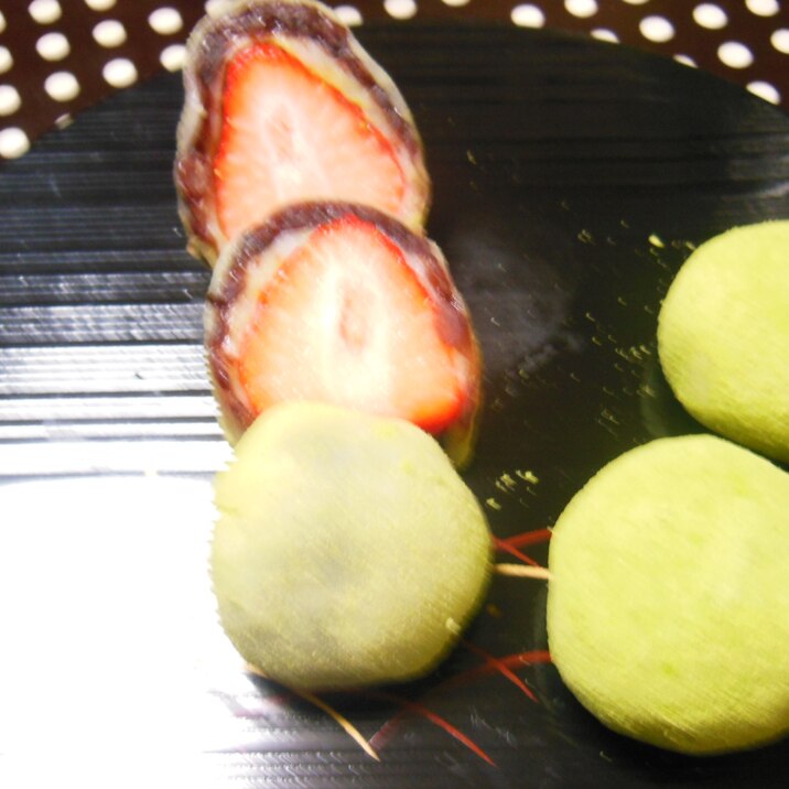 Big size!餅やわらかジューシーなイチゴ大福